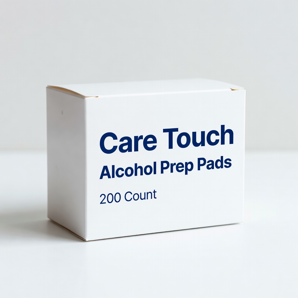 Care Touch Alcohol Prep Pads, 200 Count