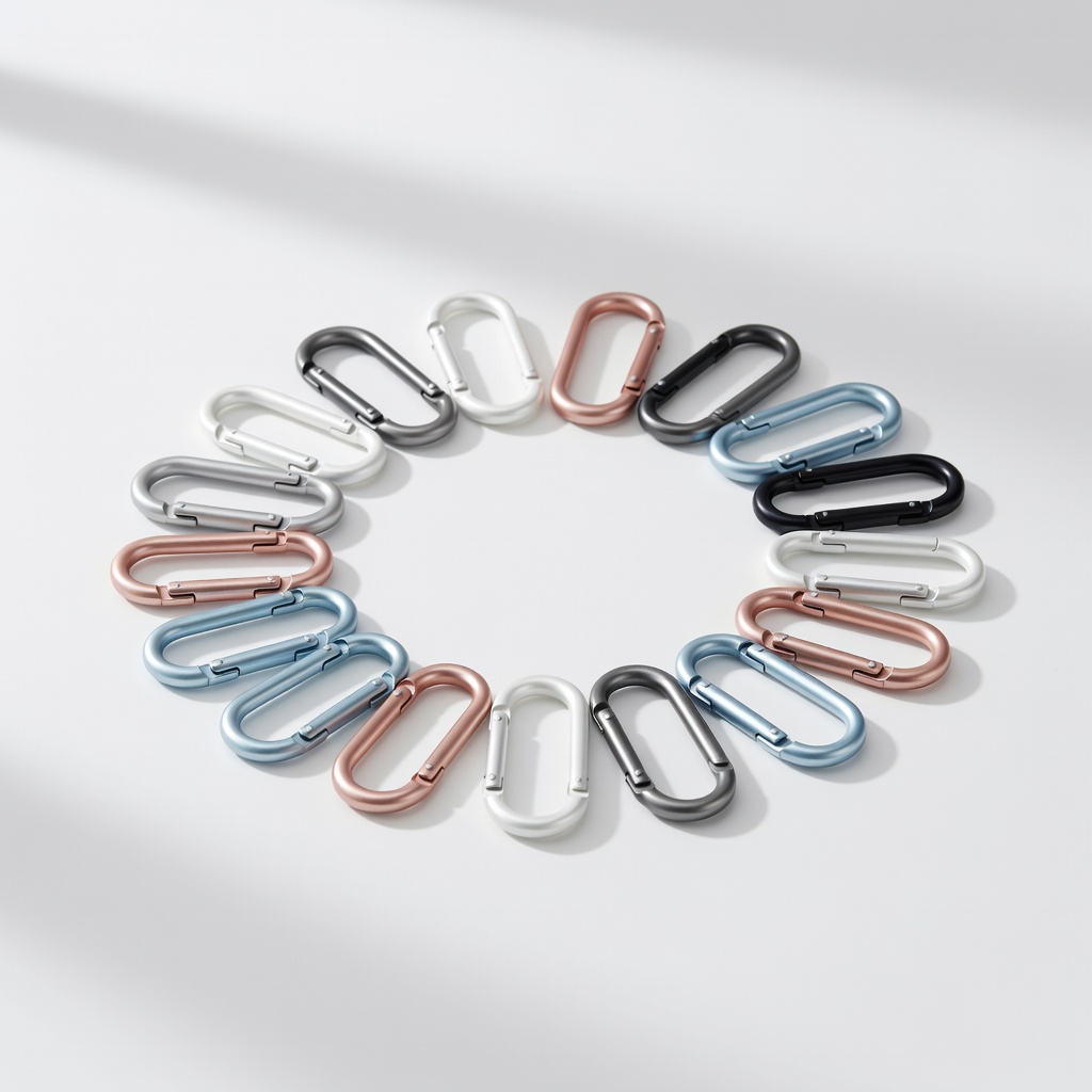 Caydo 50pcs Mini Carabiner Clips