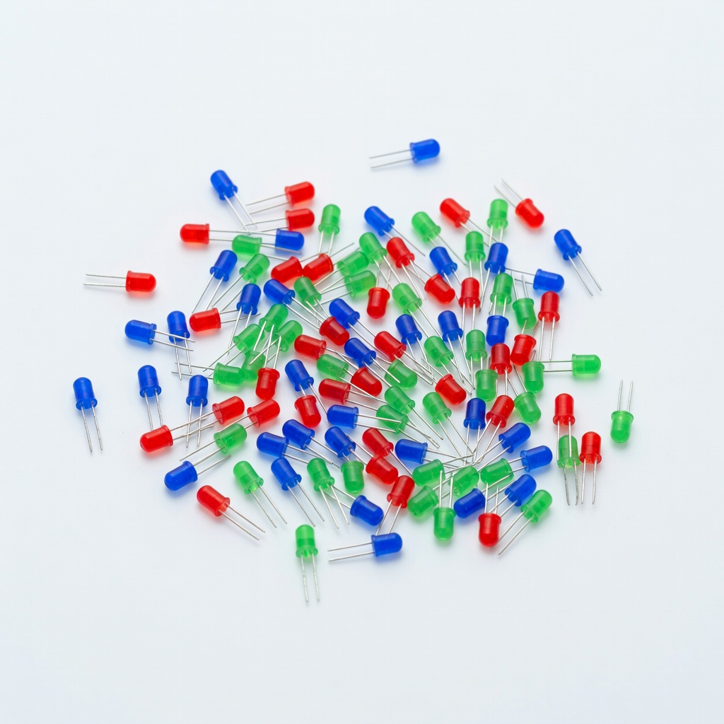 Chanzon 100pcs 3mm LEDs Assorted (Blue/Red/Green)