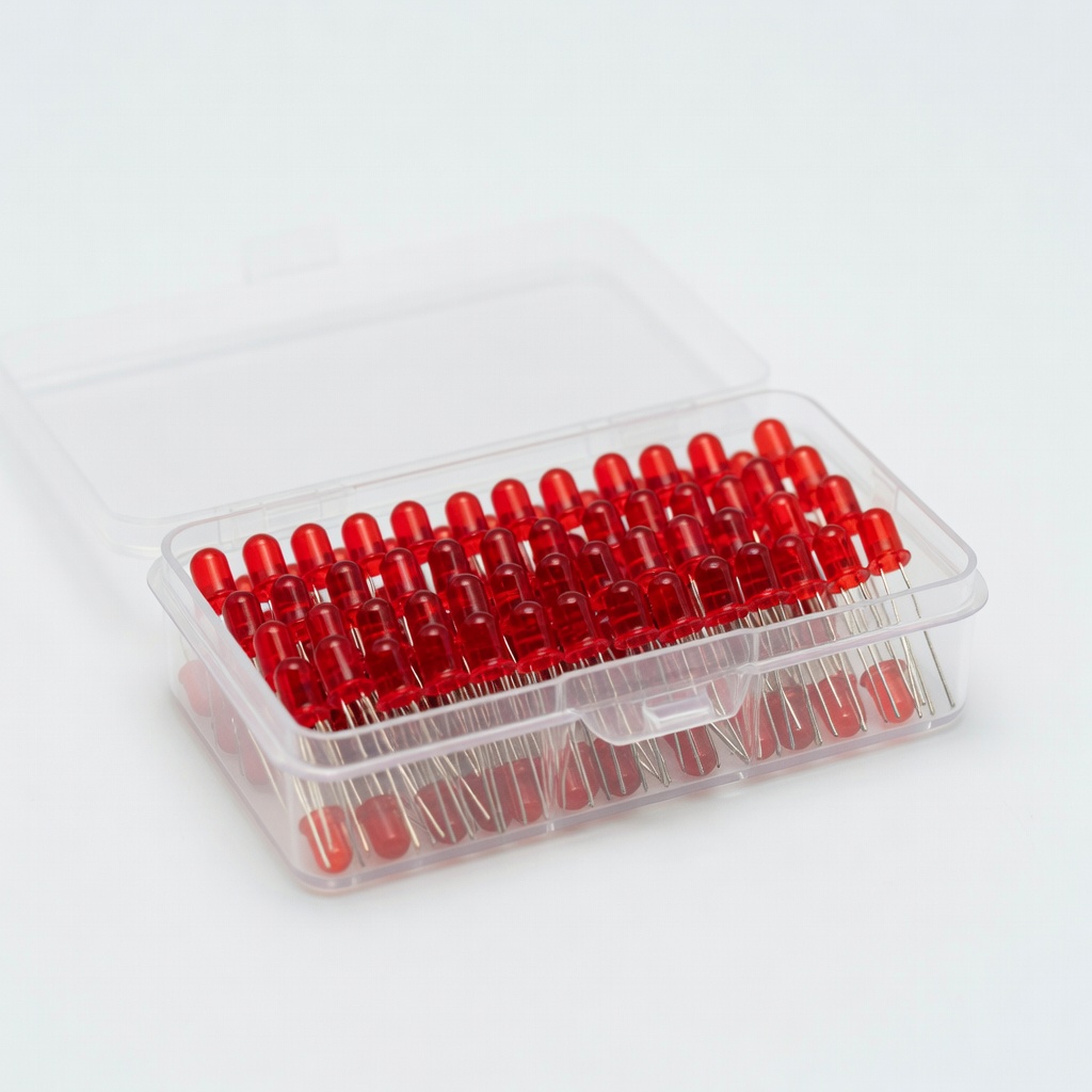 Chanzon 100pcs Red LEDs 5mm (for Battery Testing)