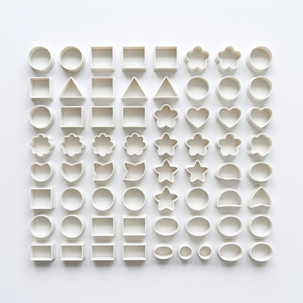 Clay Cutters Shapes Set, 50 Pieces