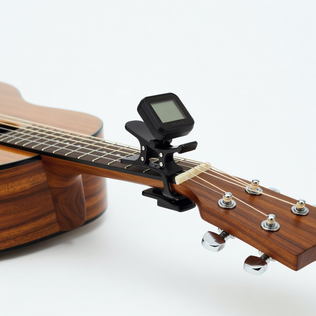 Clip On Ukulele Tuner for Acoustic Guitars