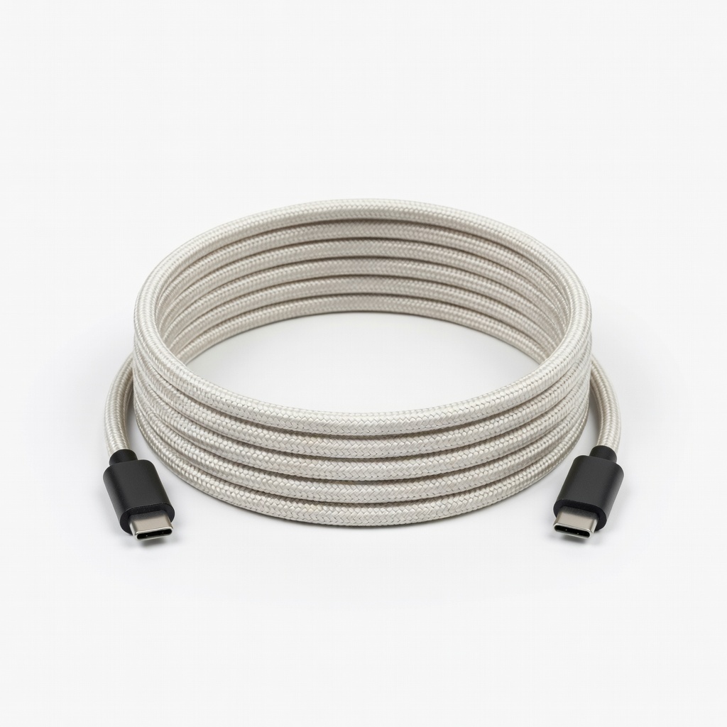 Coiled USB-C Cable for Mechanical Keyboard