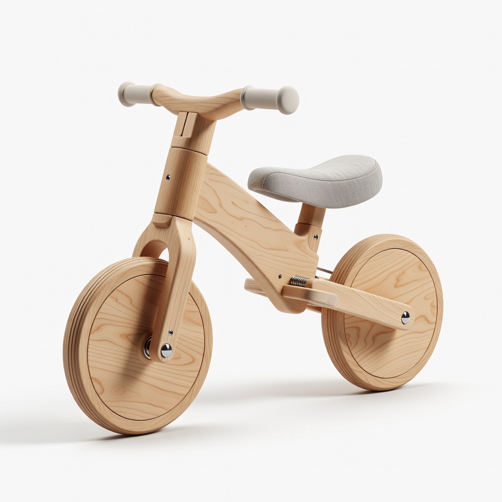 Coopuce Toddler Wooden Balance Bike