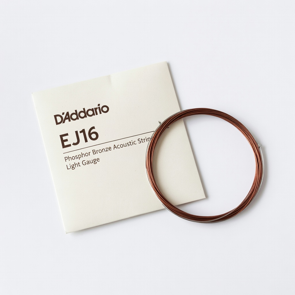 D'Addario EJ16 Phosphor Bronze Acoustic Strings (Light Gauge)