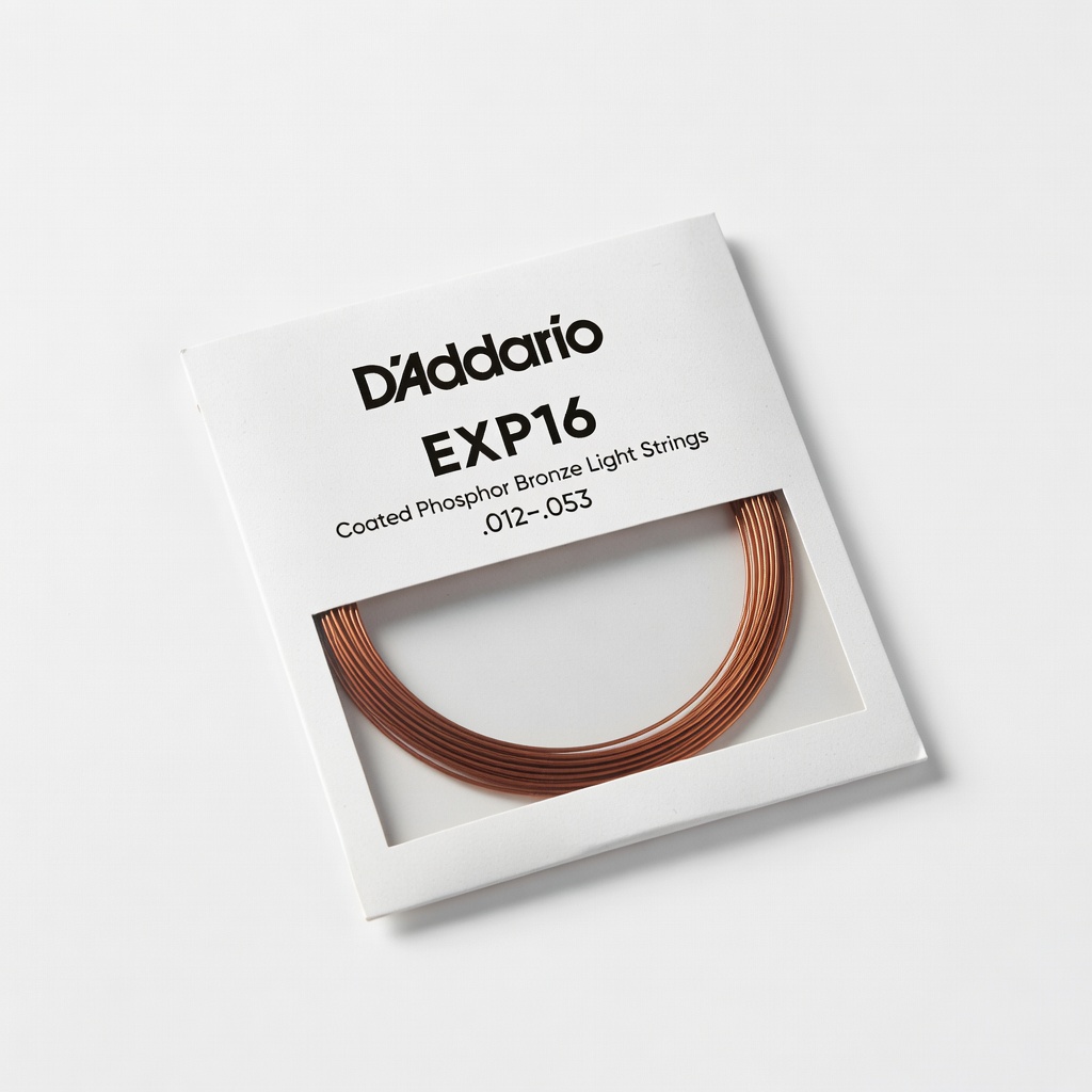 D'Addario EXP16 Coated Phosphor Bronze Light Strings (.012-.053)