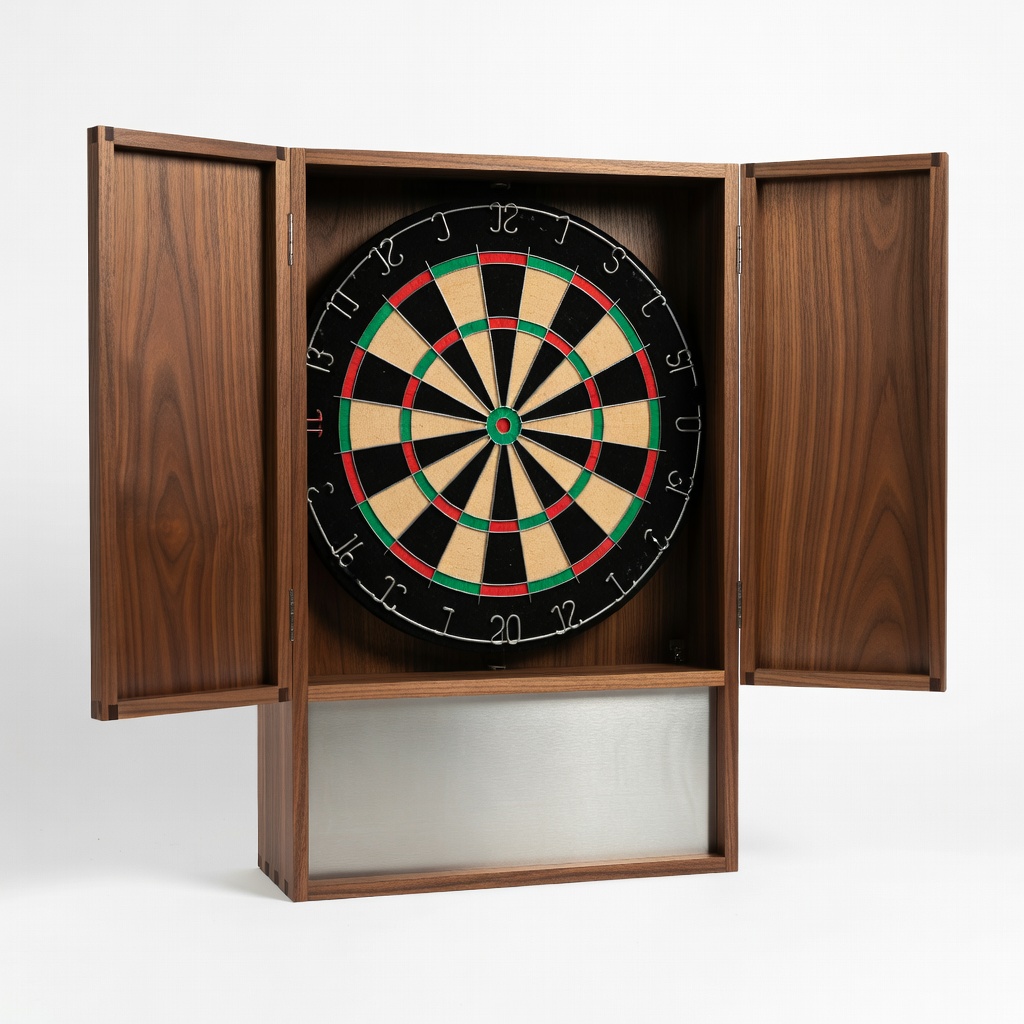 Dartboard Cabinet - Wood Steel Tip Protector