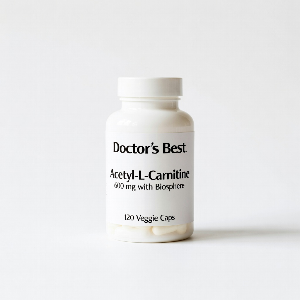 Doctor's Best Acetyl-L-Carnitine 600 mg with Biosphere, 120 Veggie Caps