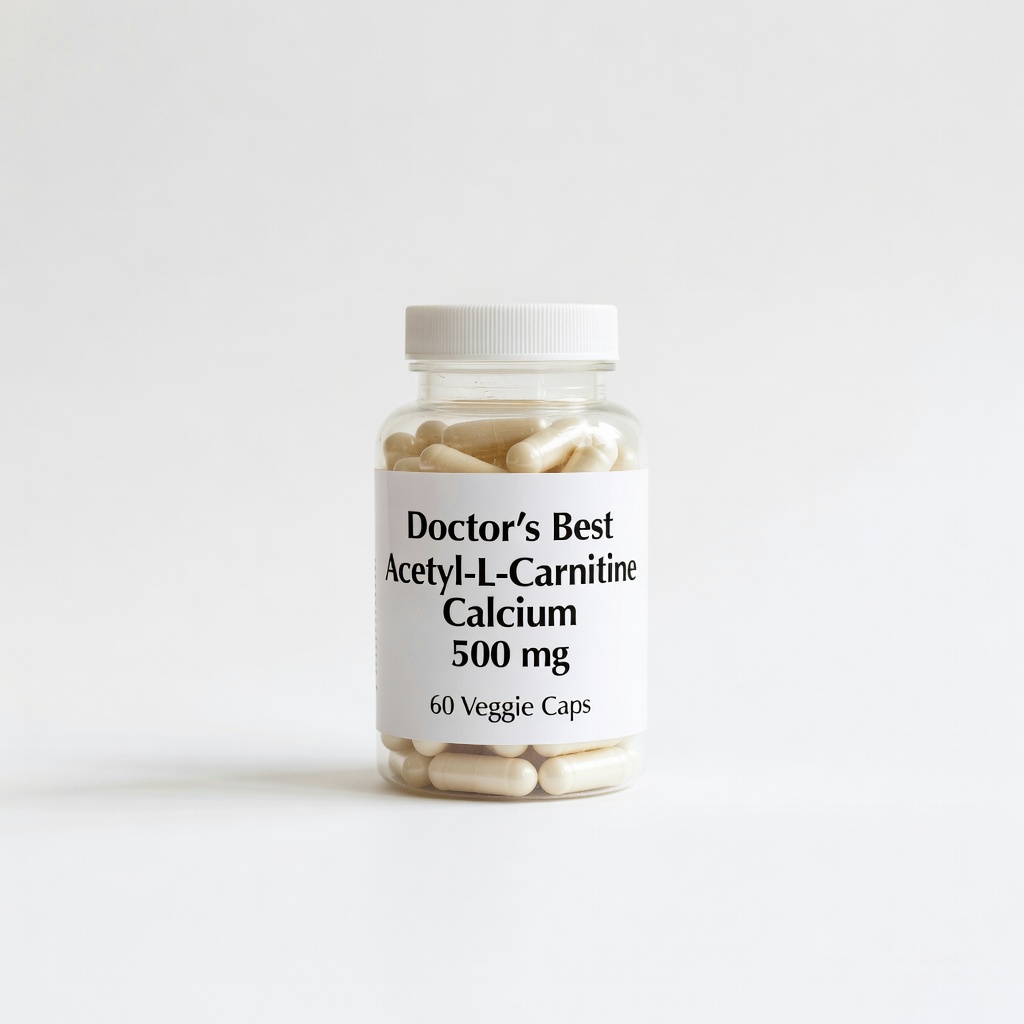 Doctor's Best Acetyl-L-Carnitine Calcium, 500 mg, 60 Veggie Caps