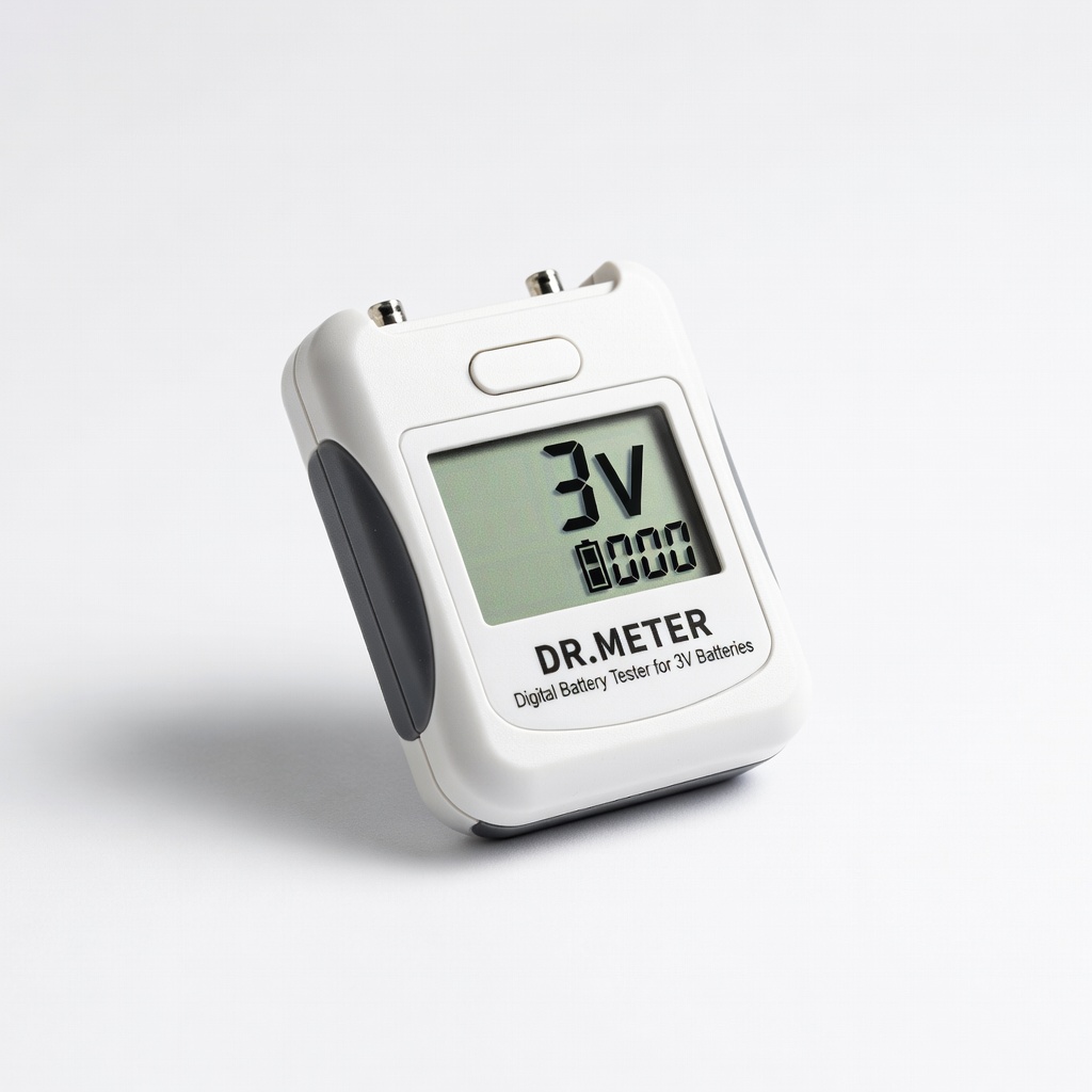 DR.METER Digital Battery Tester for 3V Batteries