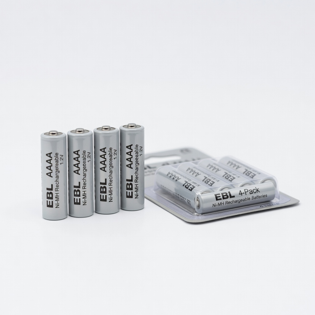 EBL 4-Pack AAAA Ni-MH Rechargeable Batteries