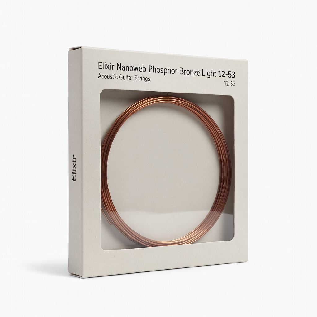 Elixir Nanoweb Phosphor Bronze Light 12-53