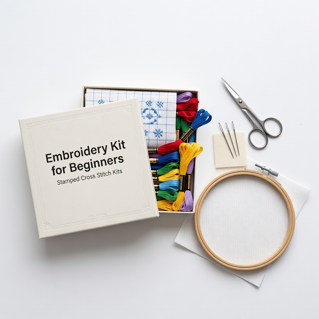Embroidery Kit for Beginners Stamped Cross Stitch Kits