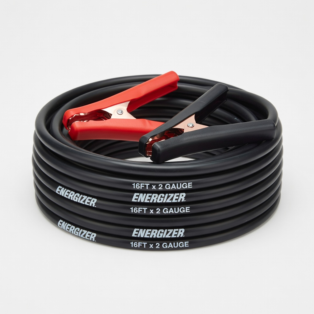 ENERGIZER 16FT x 2 Gauge Jumper Cables