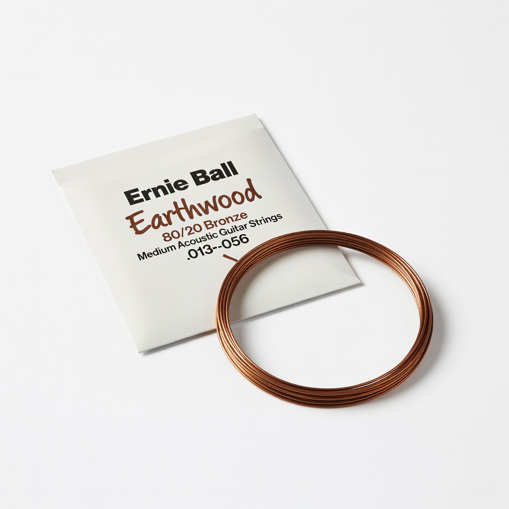 Ernie Ball Earthwood 80/20 Bronze Medium Acoustic Guitar Strings (.013-.056)