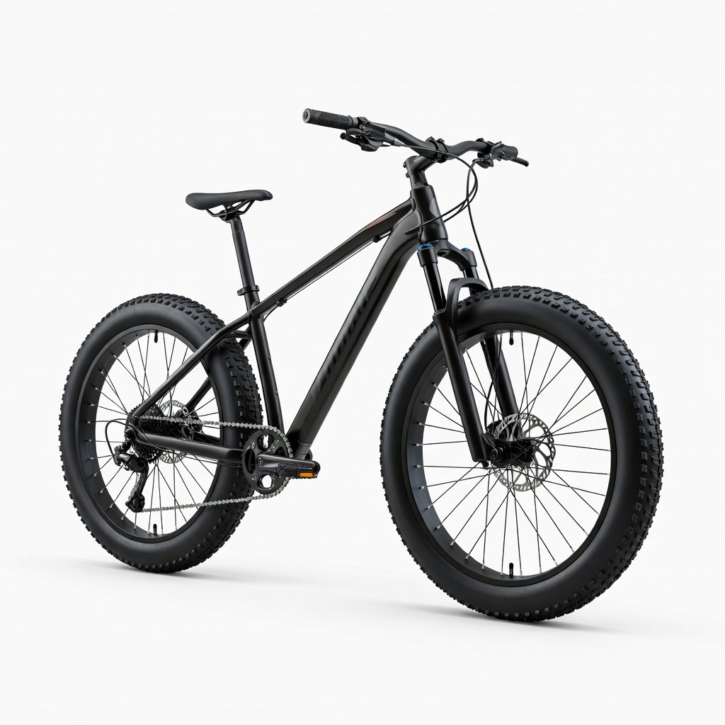 Eurobike 26" Fat Tire Mountain Bike, 21 Speeds Dual Disc Brakes