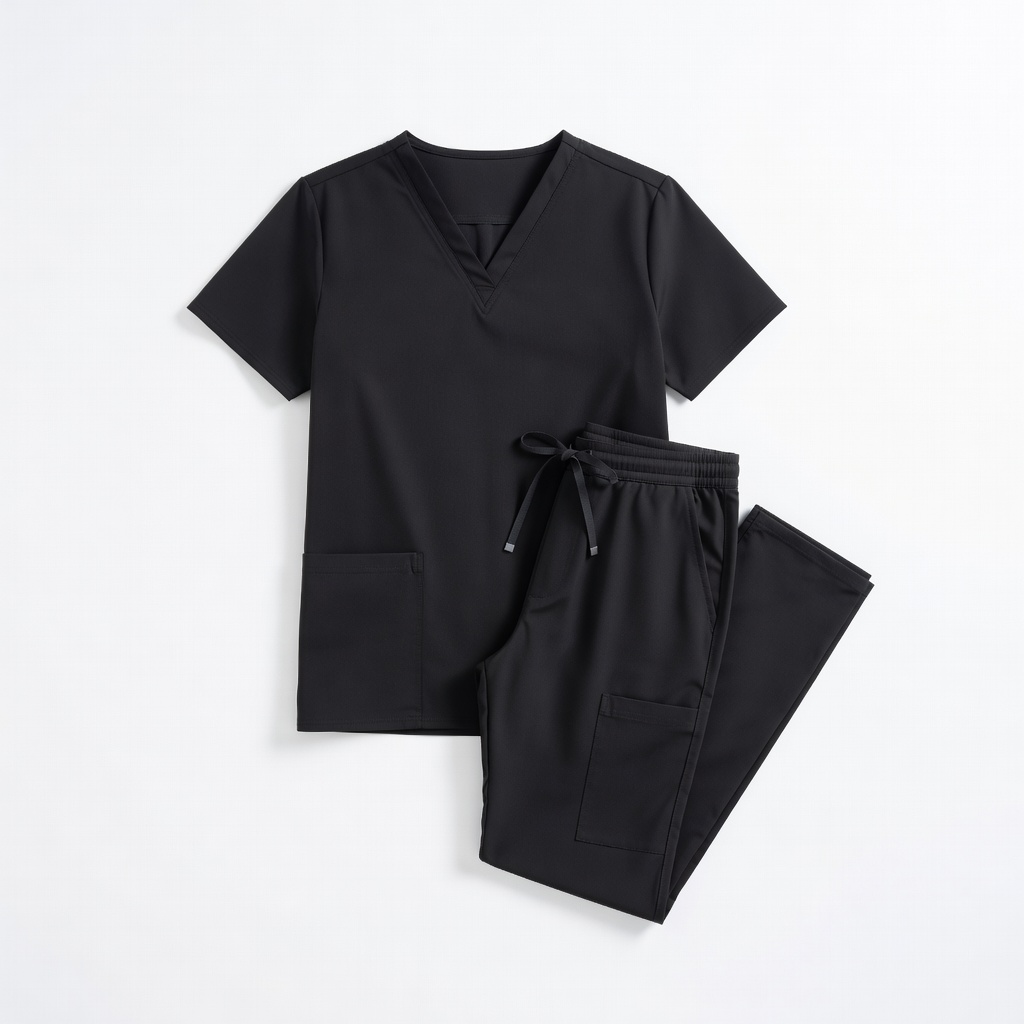 Figleaf Black Scrubs Set for Men/Women