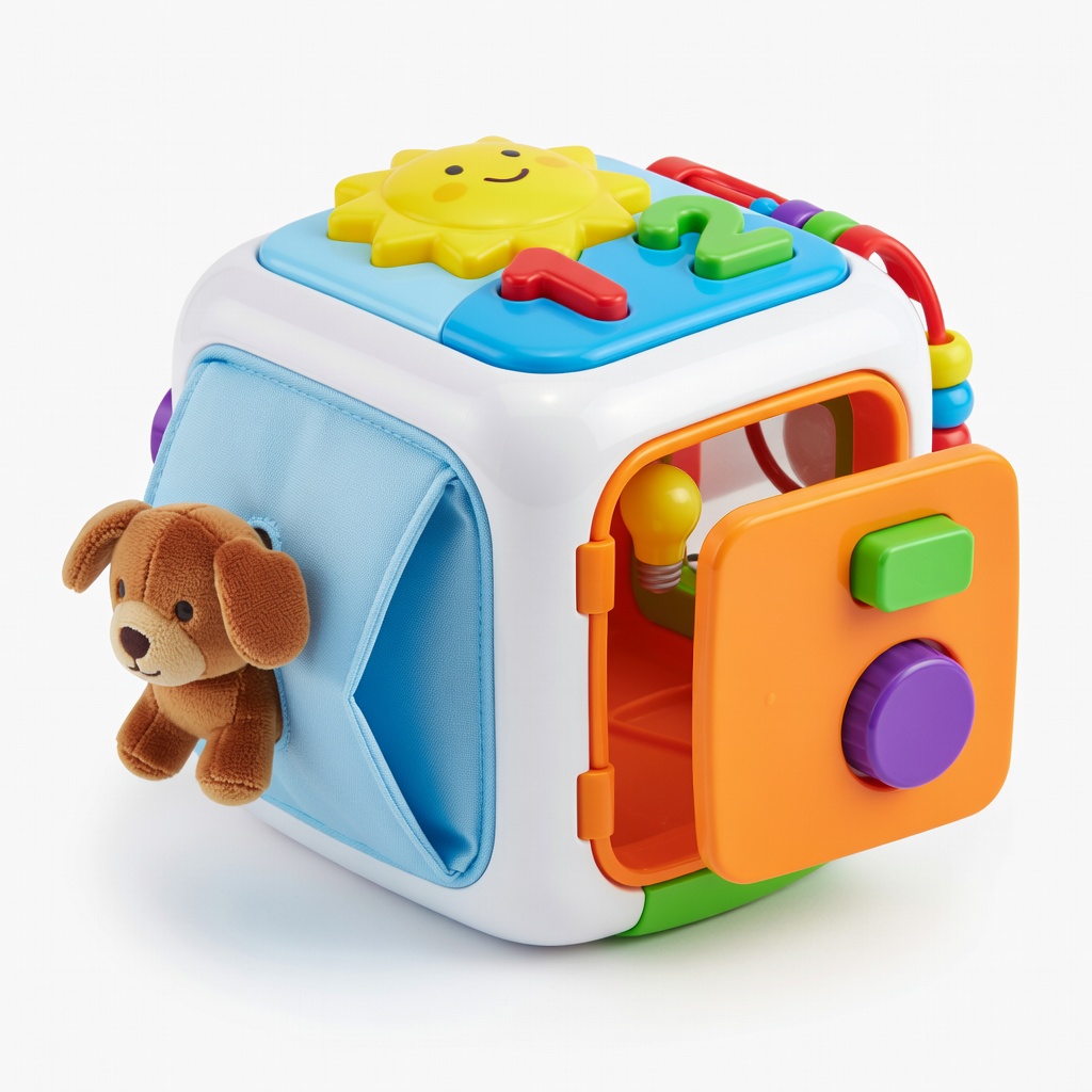 Fisher-Price Laugh & Learn Smart Stages Activity Cube (ASIN: B07N1M3Z3S)