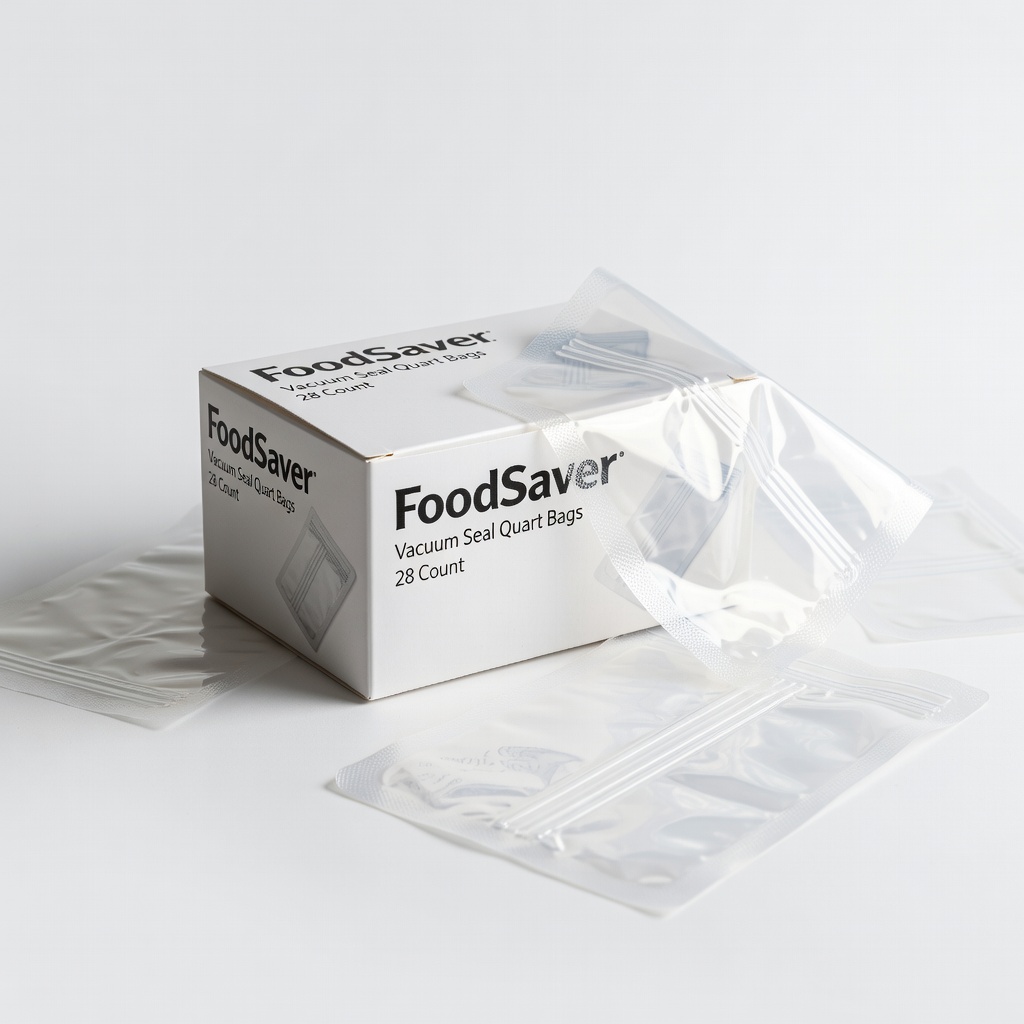 FoodSaver Vacuum Seal Quart Bags, 28 Count