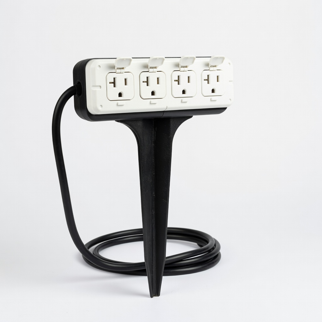 GE Weatherproof Outdoor Power Stake