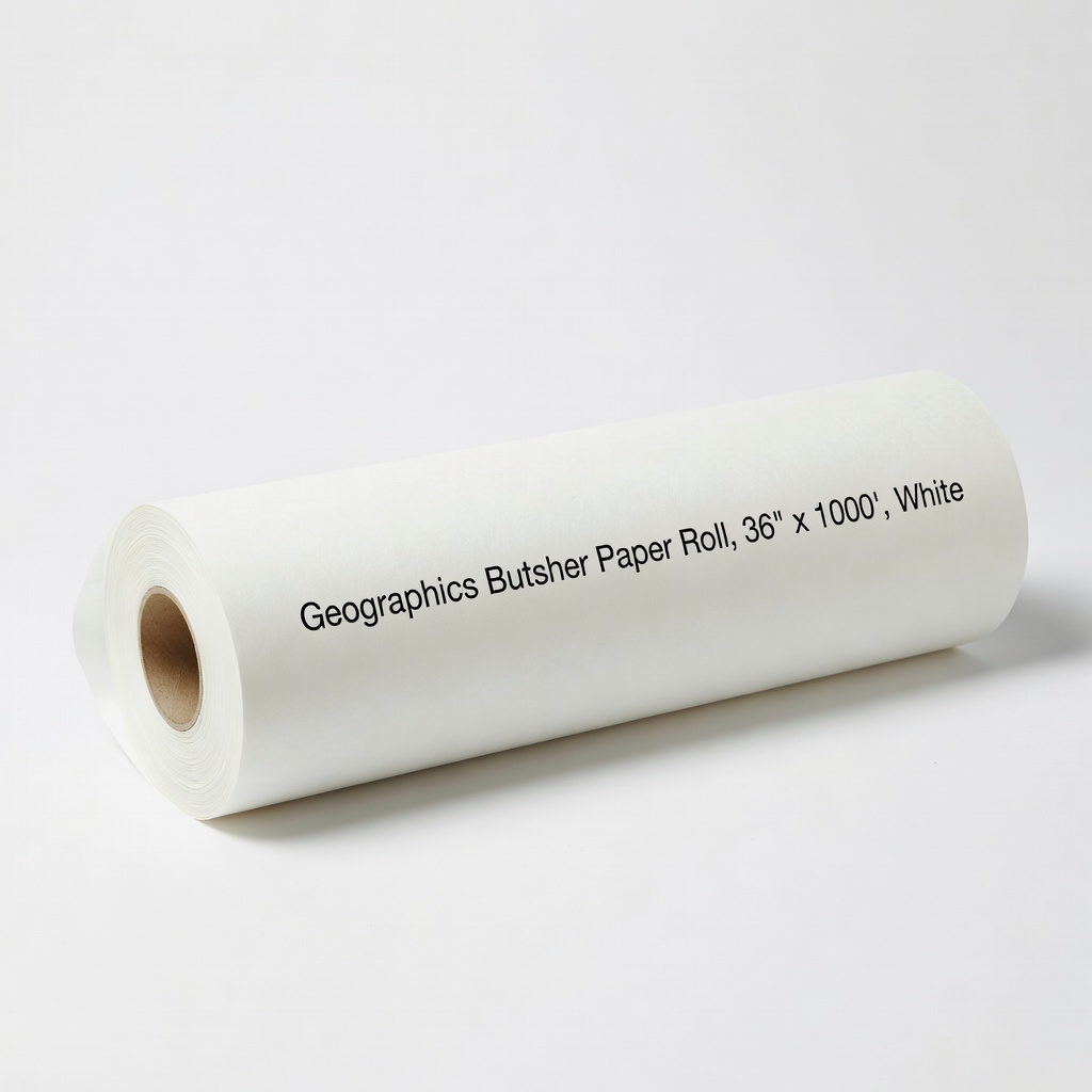 Geographics Butcher Paper Roll, 36" x 1000', White
