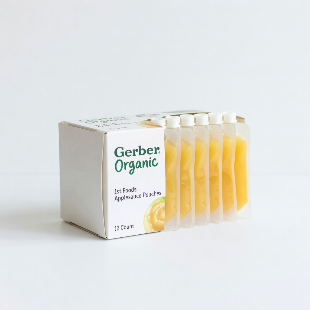 Gerber Organic 1st Foods Applesauce Pouches, 12 Count