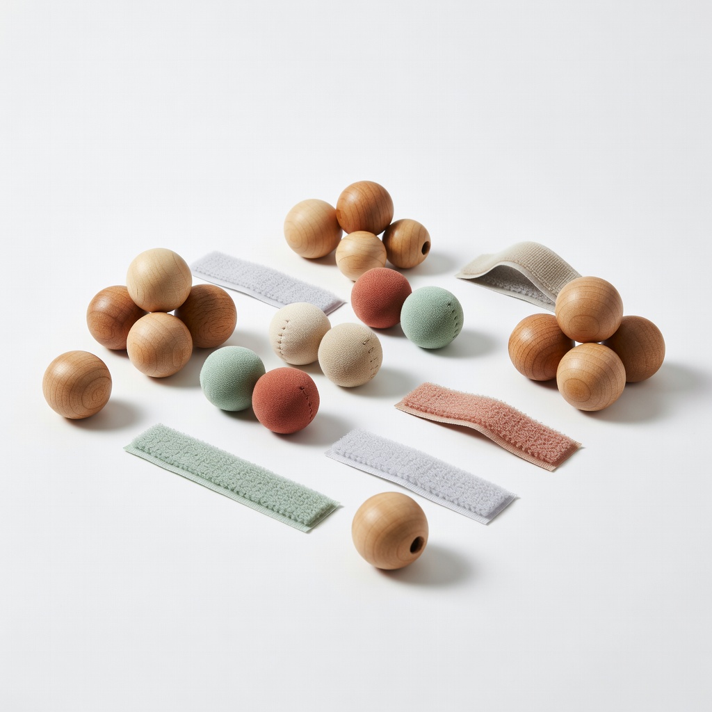 Geyiie Montessori Sensory Beads and Velcro Set