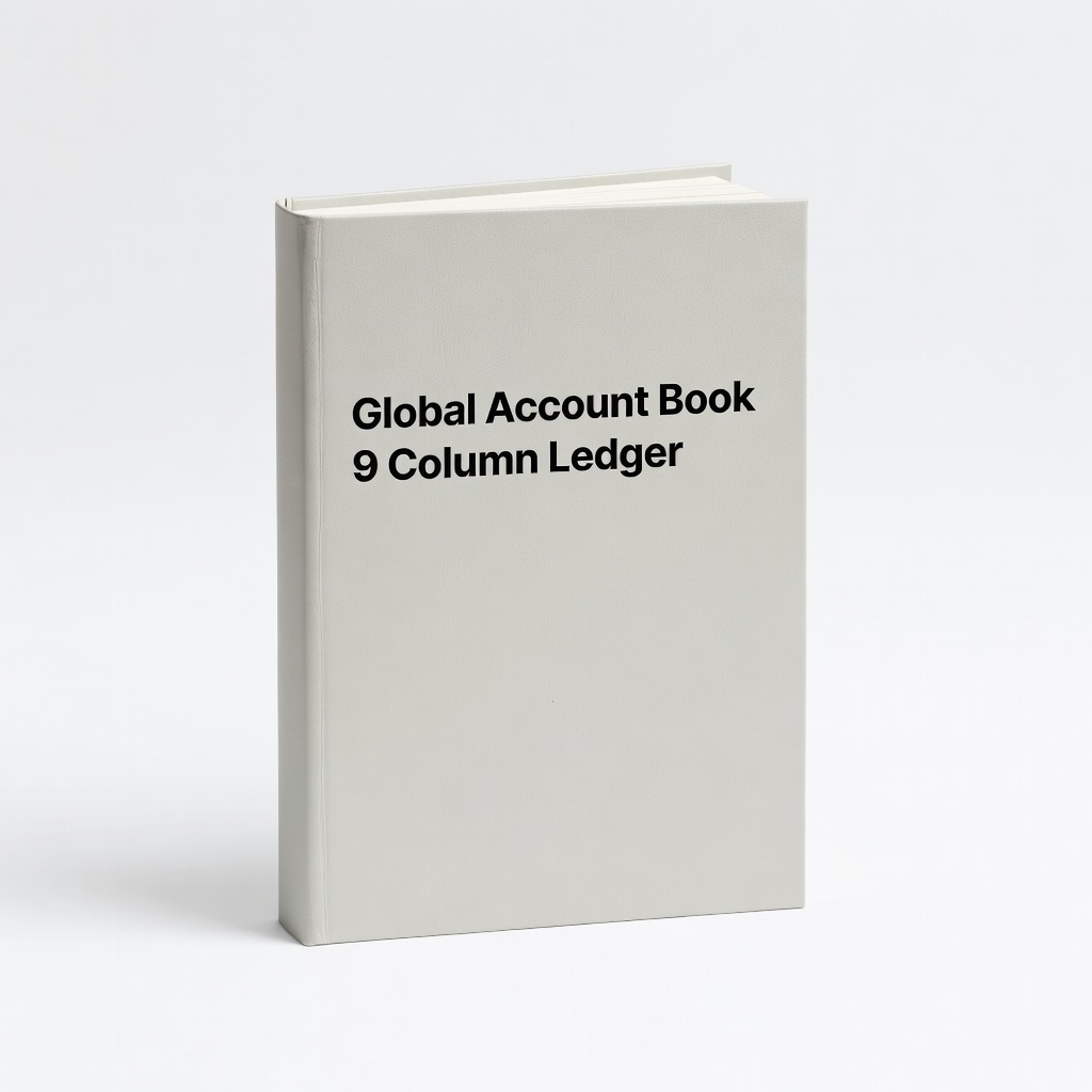 Global Account Book 9 Column Ledger
