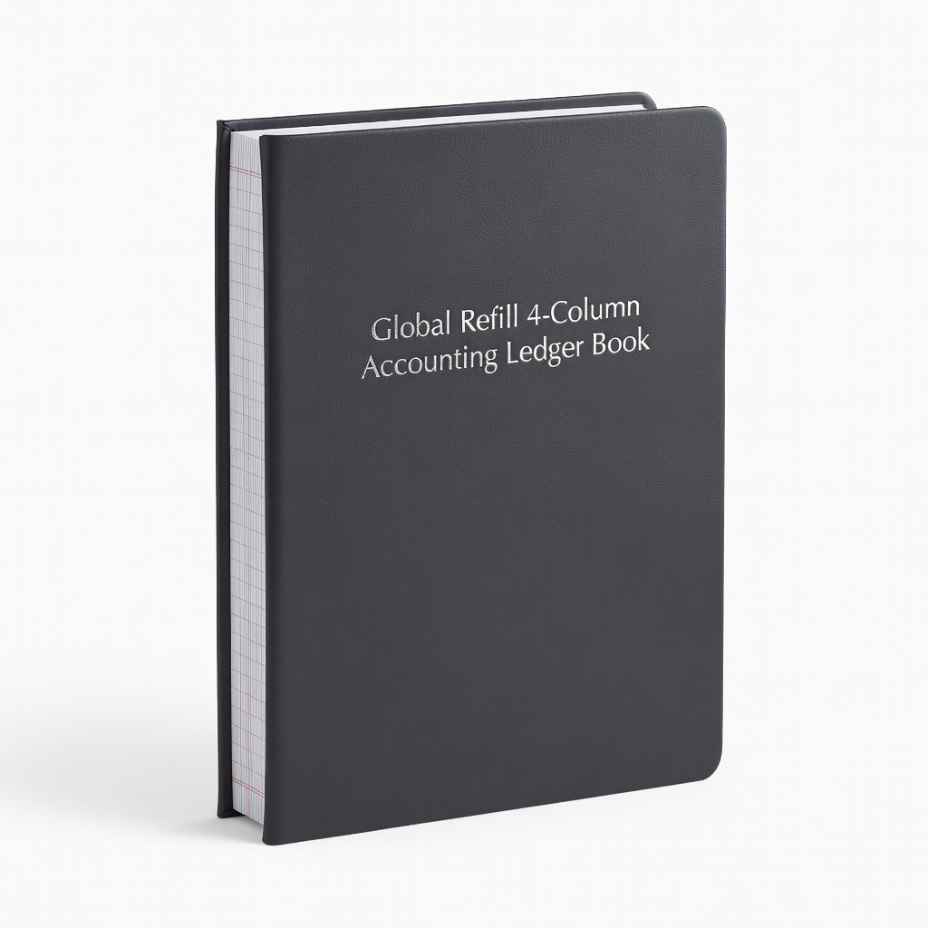 Global Refill 4-Column Accounting Ledger Book