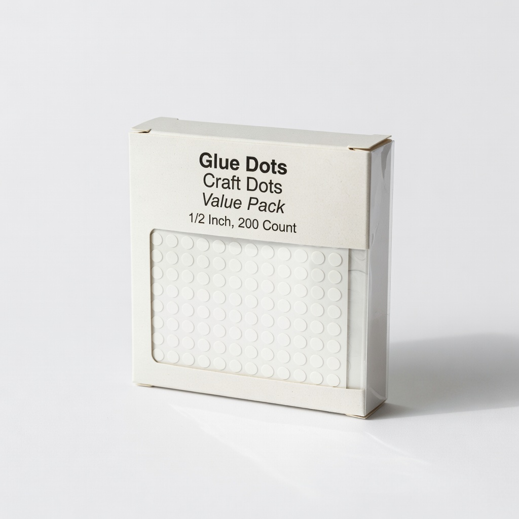 Glue Dots Craft Dots Value Pack, 1/2 Inch, 200 Count