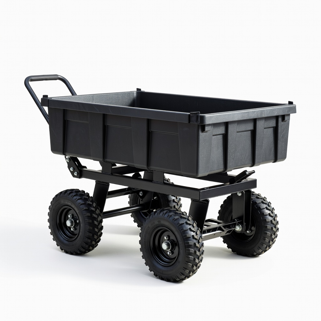 Gorilla Carts GOR6PS Poly Dump Cart
