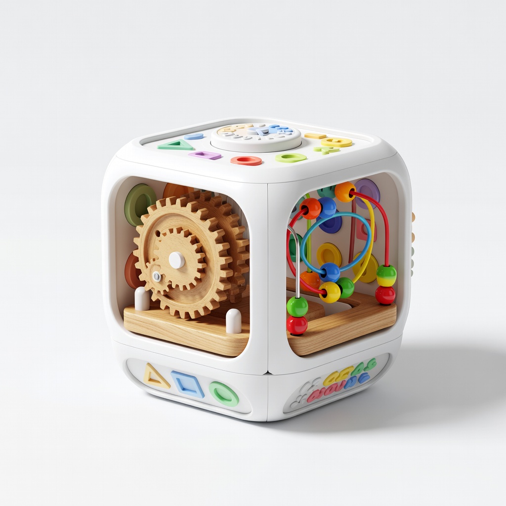 GROWNSY 6-in-1 Activity Cube Toys