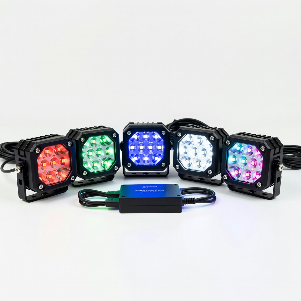 GTR Lighting Ultra 6 RGBW Rock Lights Kit