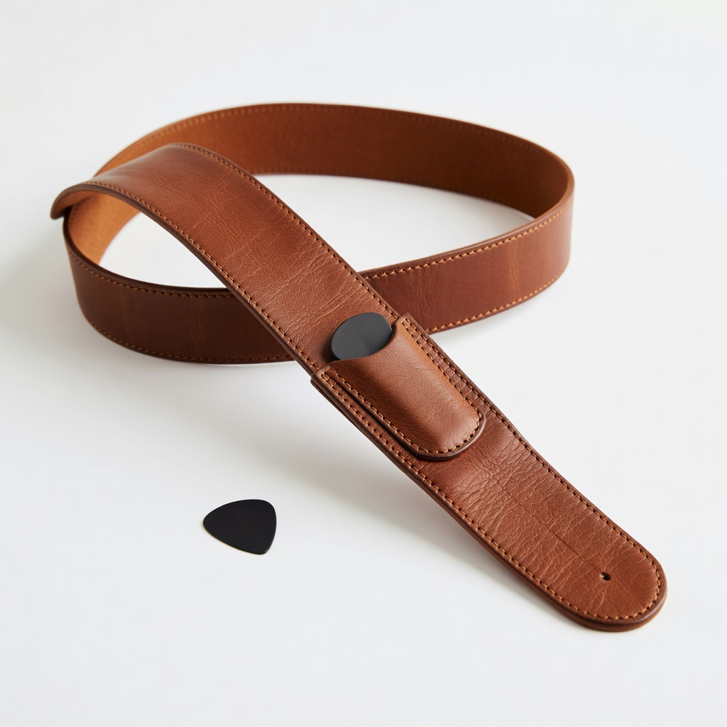 Guitar Strap with Pick Holder