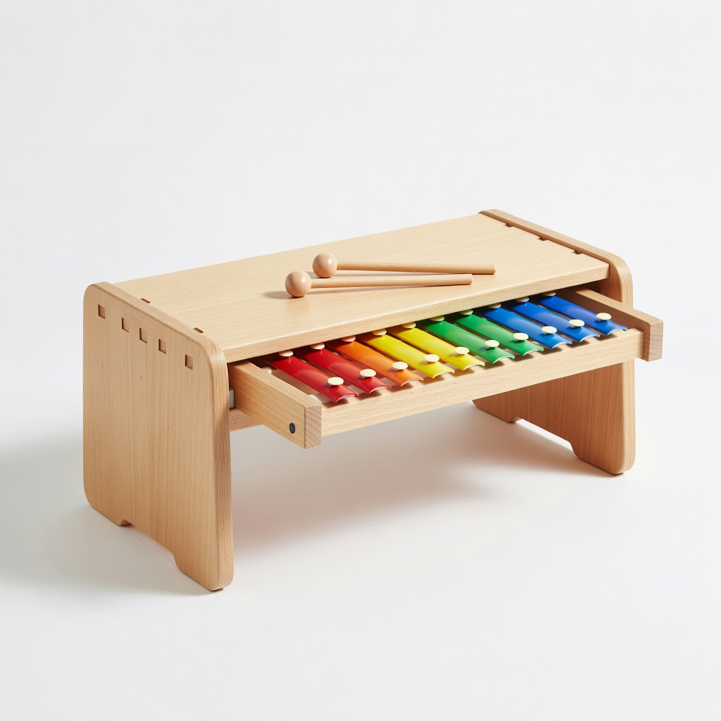 Hape Pound & Tap Bench with Slide-Out Xylophone