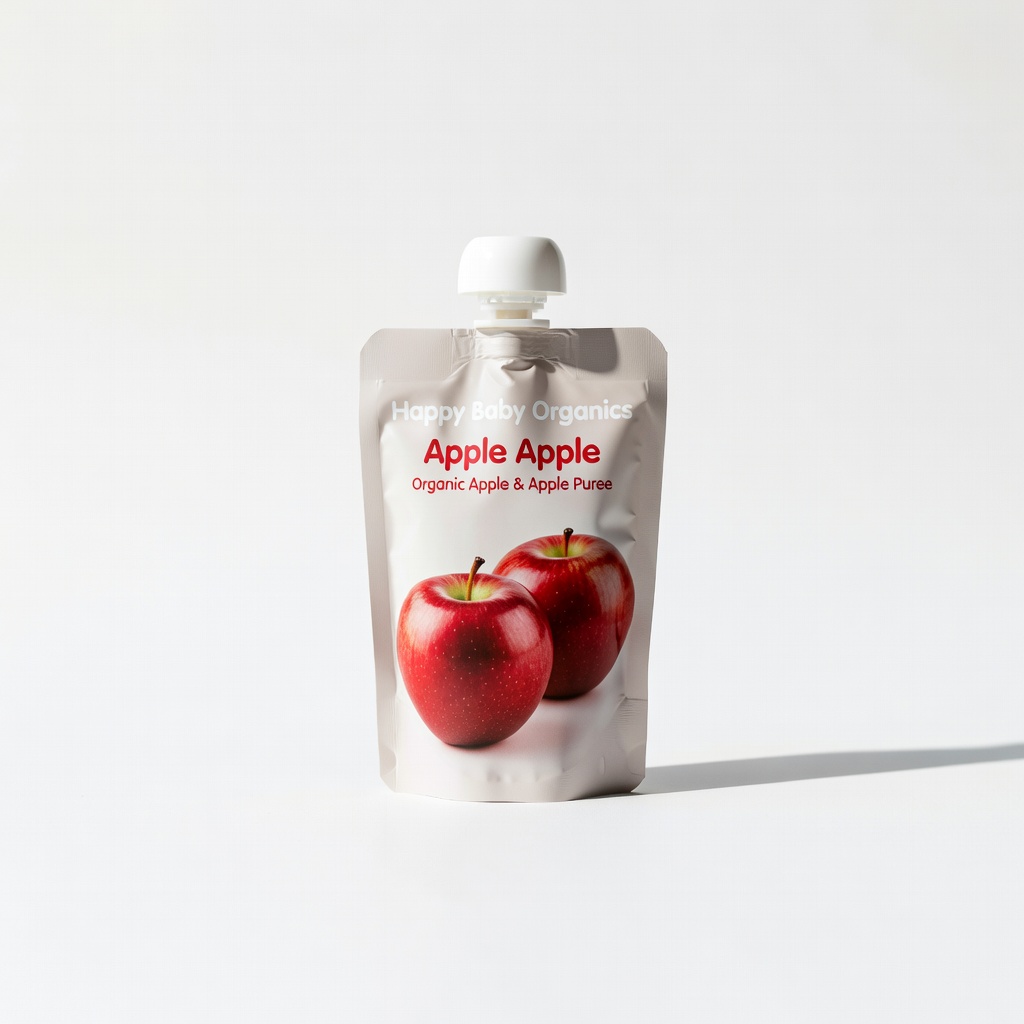 Happy Baby Organics Apple Apple Pouch