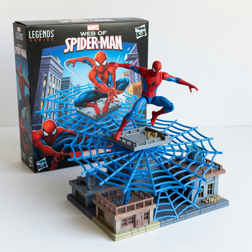 Hasbro Marvel Legends Series Spider-Man Web of Spider-Man Playset