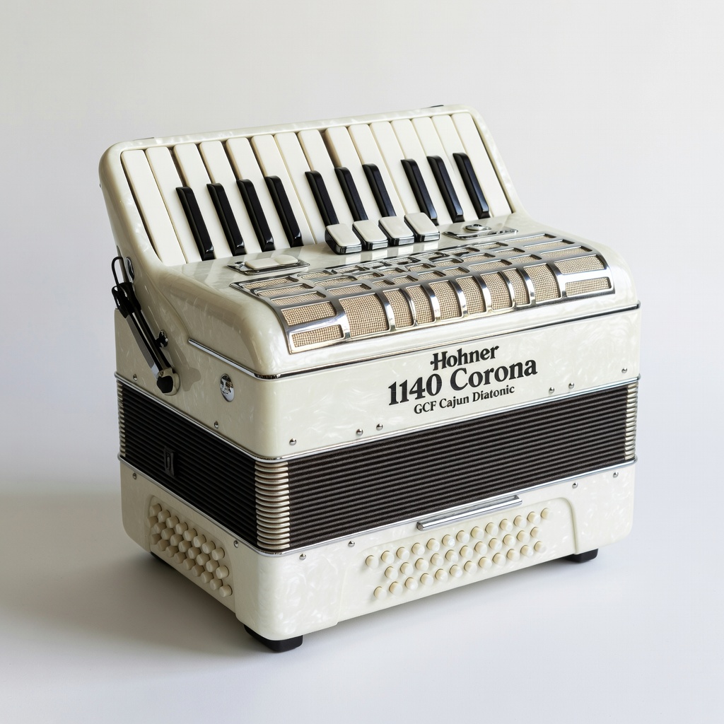 Hohner 1140 Corona GCF Cajun Diatonic Accordion