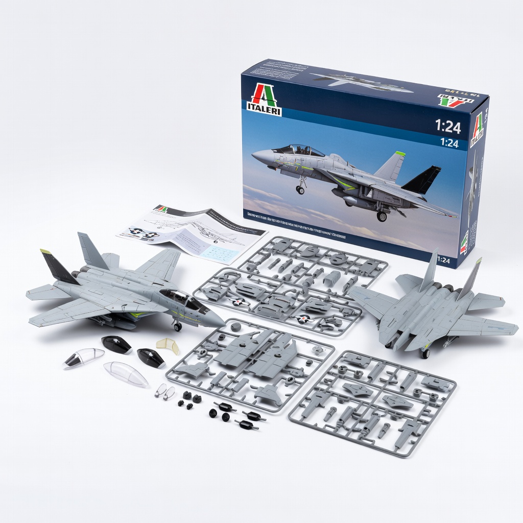 Italeri 1:24 F-14A Tomcat Plastic Model Kit