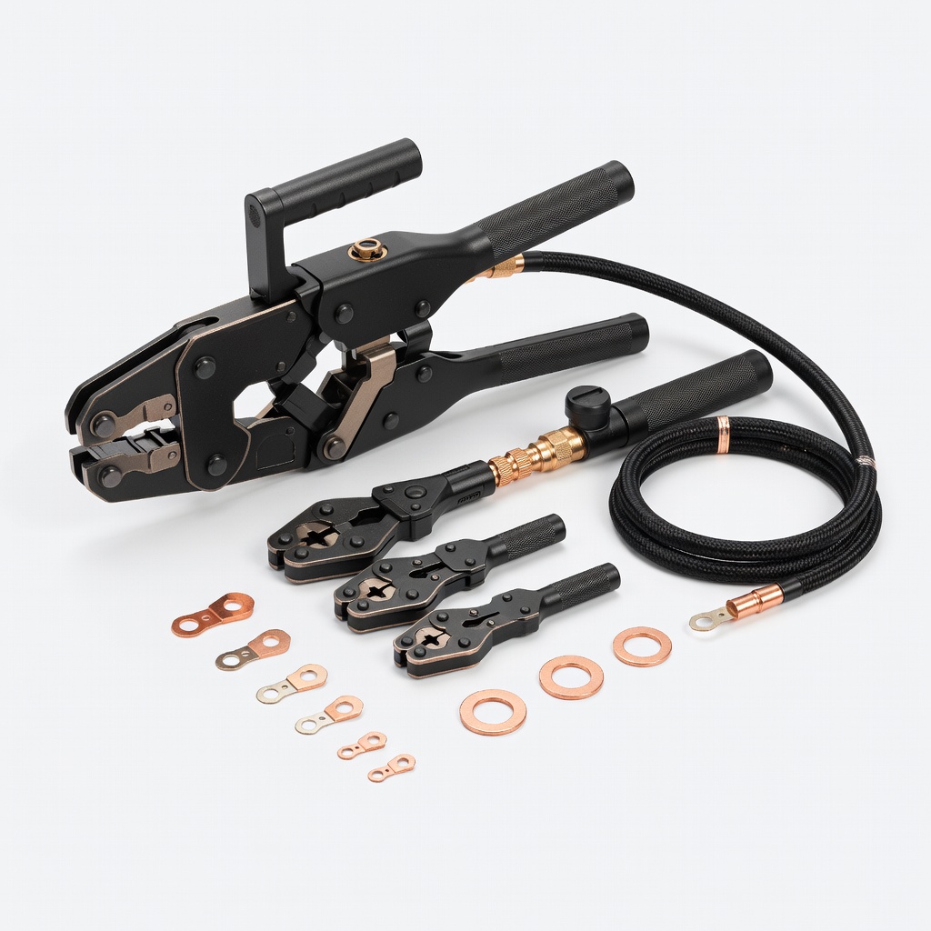 IWISS 10 Ton Hydraulic Battery Lug Crimper Kit