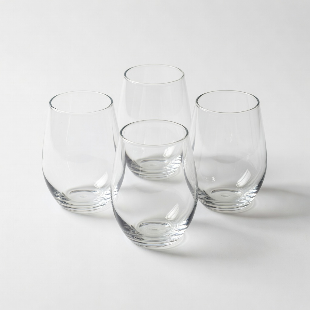 JoyJolt Stemless Wine Glasses Set of 4
