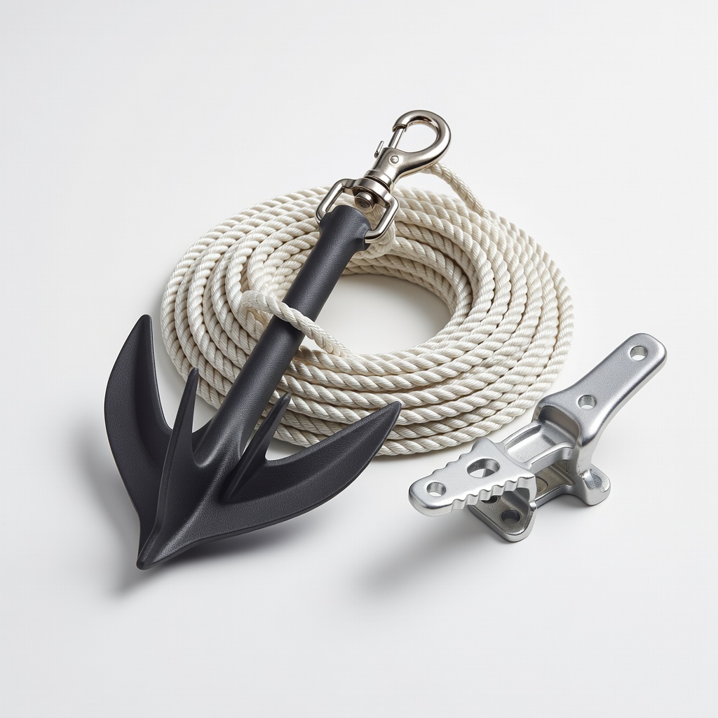 Kayak Anchor with 40ft Rope and Cleat