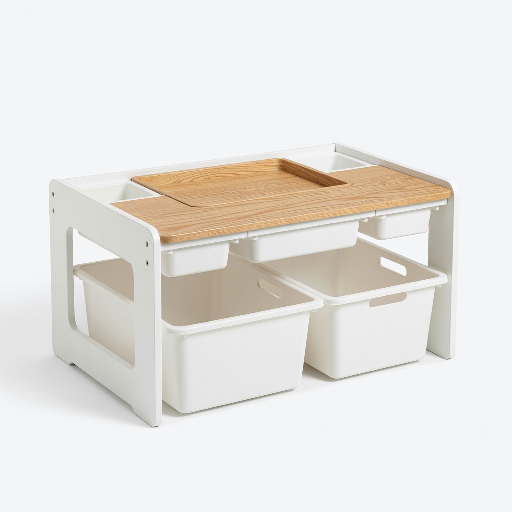 KidKraft Activity Table with Bins (ASIN: B07N1M8J5P)