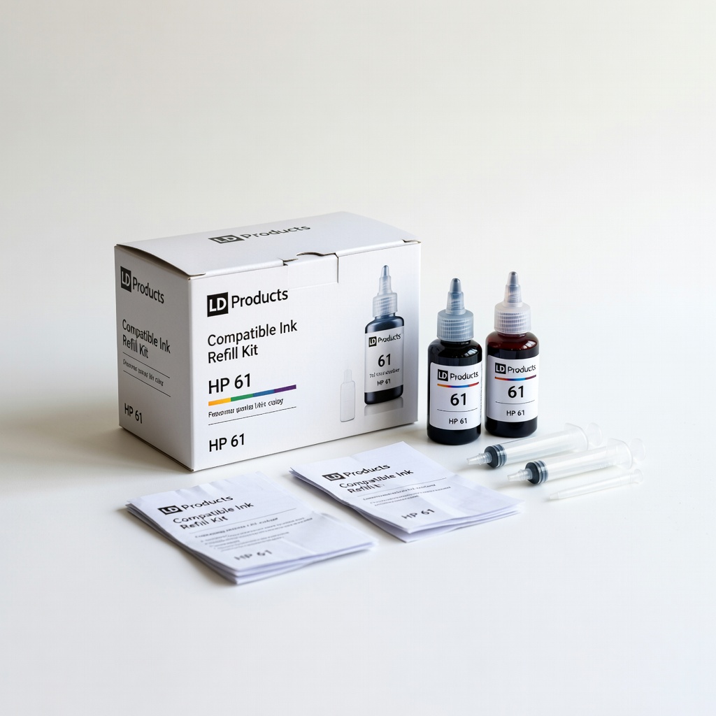 LD Products Compatible Ink Refill Kit for HP 61