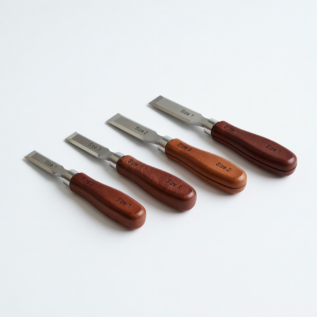 Leather Edge Beveler Set 4 Sizes