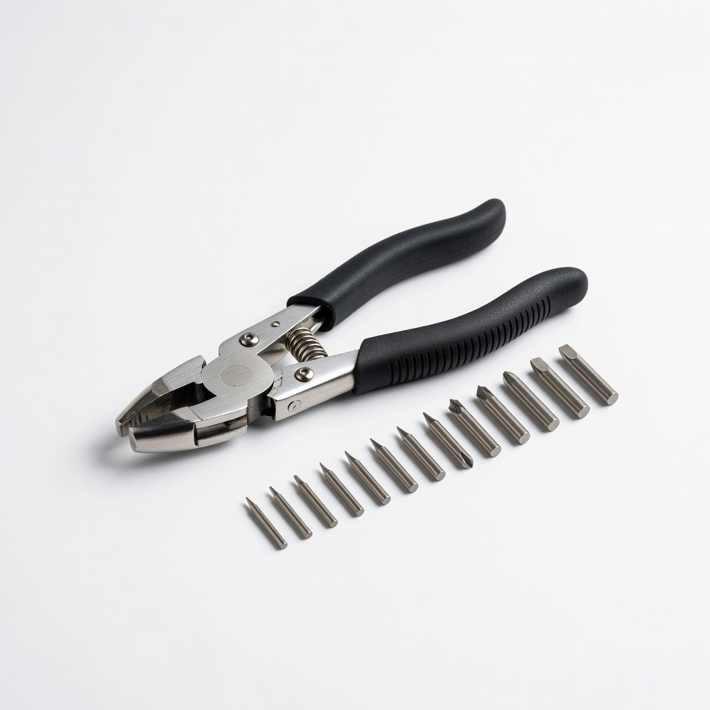 Leather Hole Punch Set, Spiral Punch Pliers