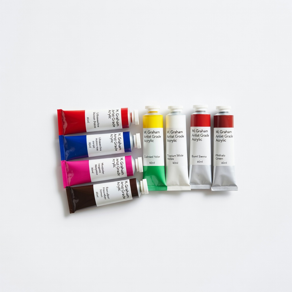 M. Graham Artist Grade Acrylic Paint Set, 8x60ml Tubes