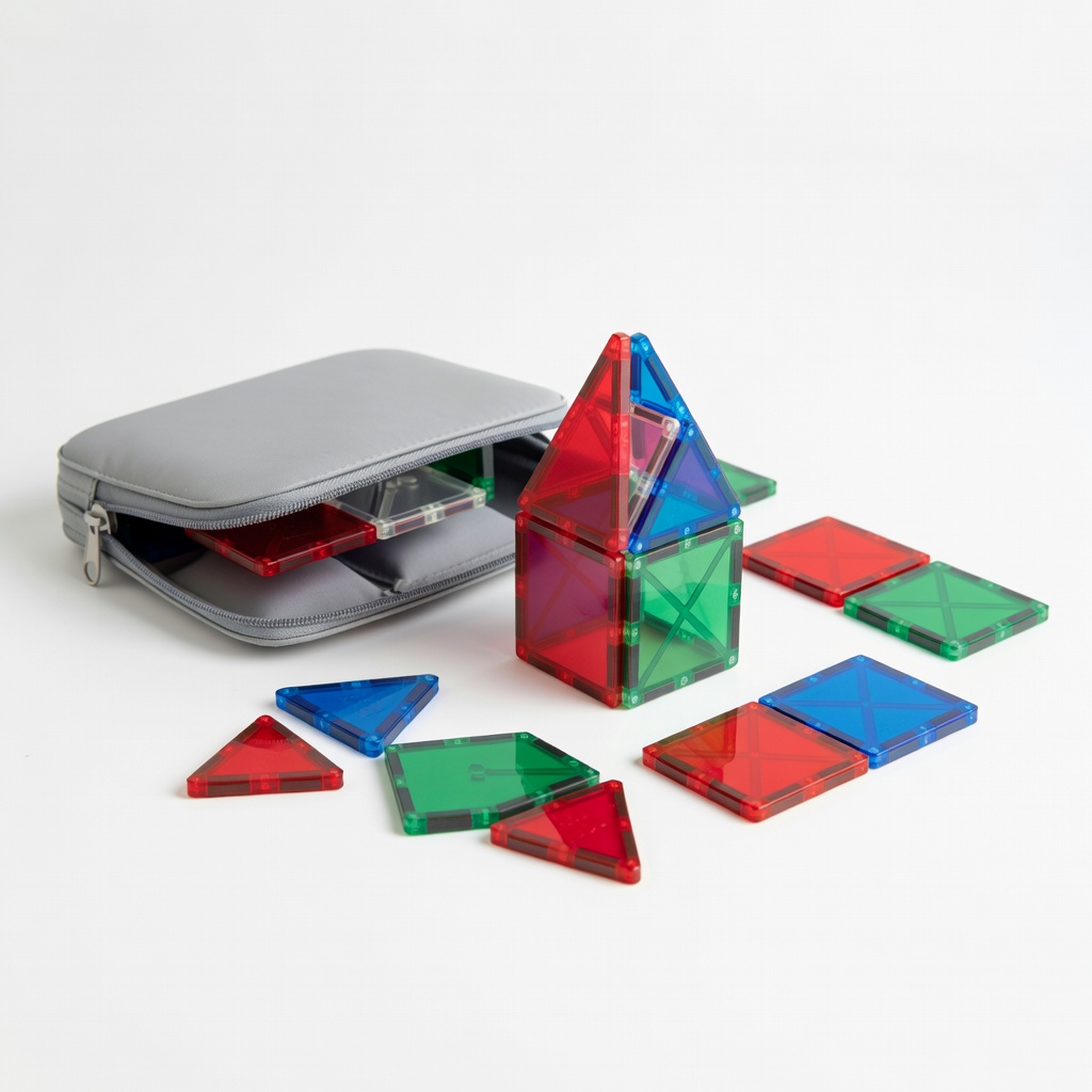 Magna-Tiles 12-Piece Travel Set
