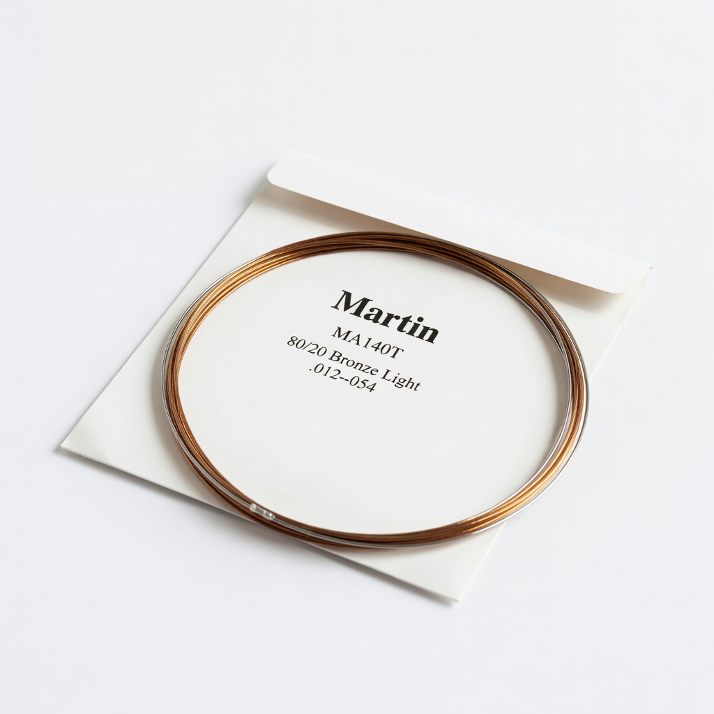 Martin MA140T 80/20 Bronze Light Acoustic Guitar Strings (.012-.054)