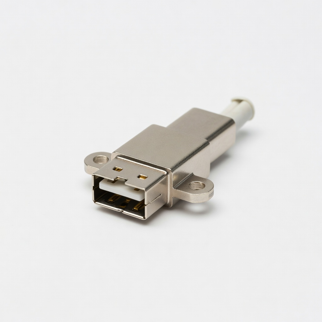 MCIGICM USB 2.0 A Female Panel Mount Connector